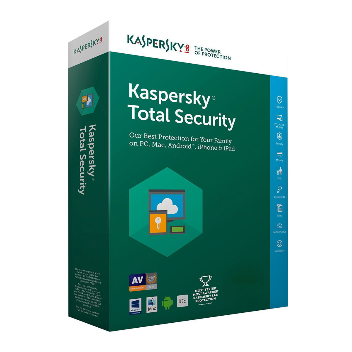 Kaspersky Total Security 5 dispositivos por 1 año